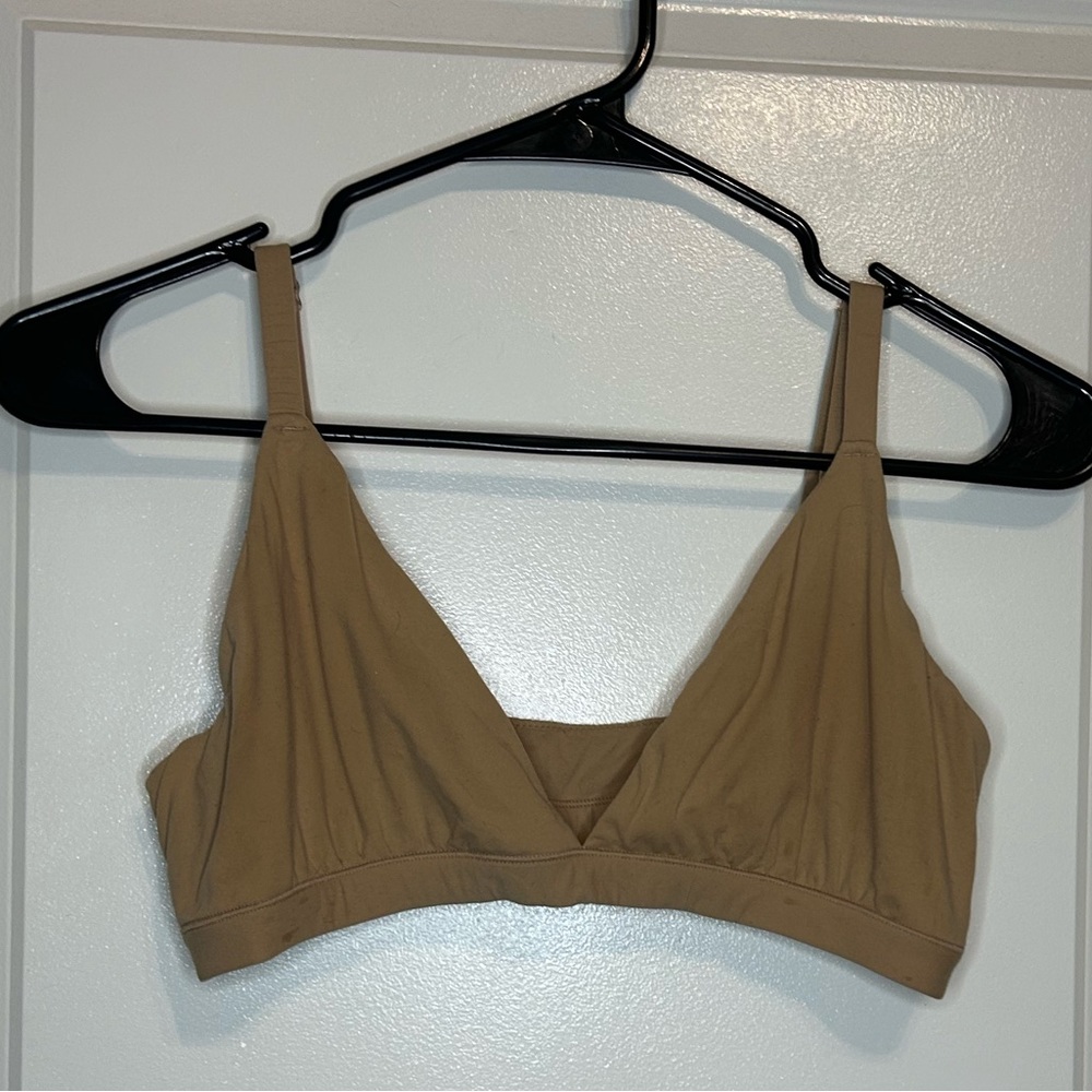 SKIMS Fits Everybody Triangle Bralette Ochre Size L
